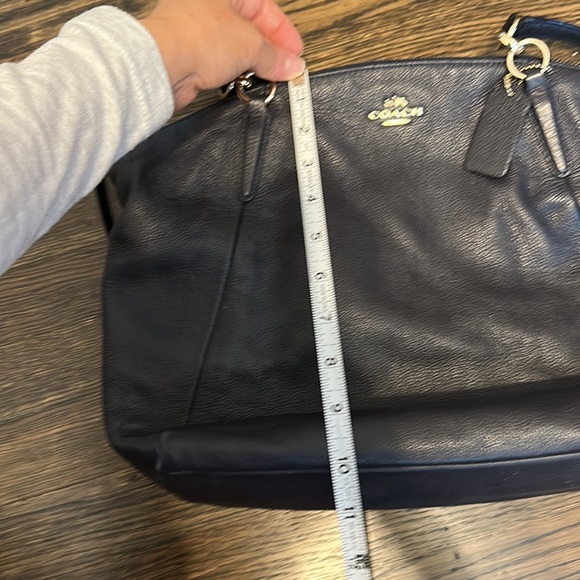 Coach navy leather bag - Picture 10 of 11